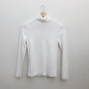 Chico’s | Turtleneck Classic Sweater | White